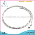 Latest fashion silver chain necklace patterns twist chain wholesale supplier